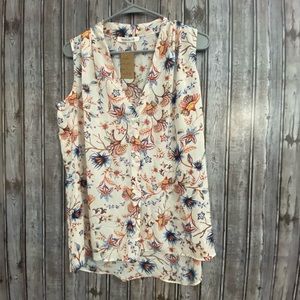 ☀️Chiffon Flower Tank